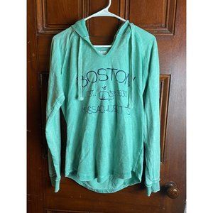 Bay State Gear Boston Mass Hoodie Whale Logo Spell